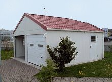 Giebeldach-Doppelgarage