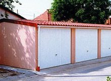 Giebeldachgarage 10 mit Eindeckung in Ziegeloptik